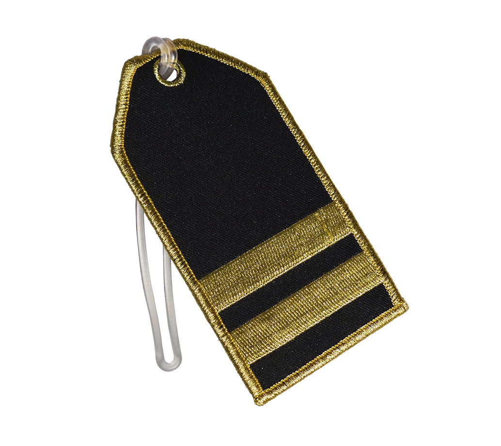 Etiqueta de Bagagem - First Officer - 2 Listras