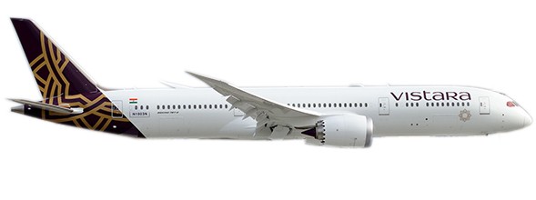 Boeing 787-9 Vistara "Flap Down" Reg: TBA With Antenna