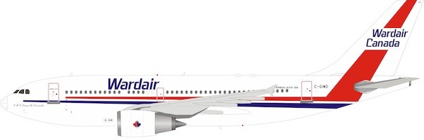 Airbus A310-300 Wardair Canada C-GIWD with stand