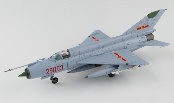 MIG21 Fishbed / Chengdu J-7IIIA 25003, PLAAF, Huairen AB, 1997