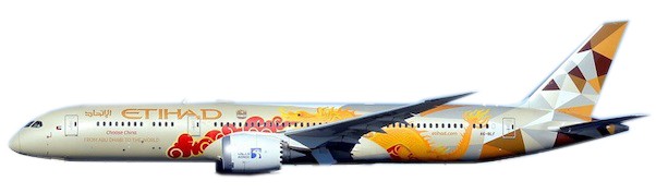 Boeing 787-9 Etihad Airways "Choose China" A6-BLF