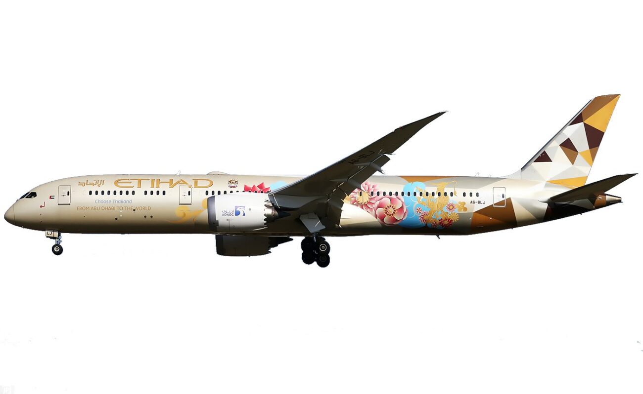Boeing 787-9 Etihad Airways Choose Thailand A6-BLJ
