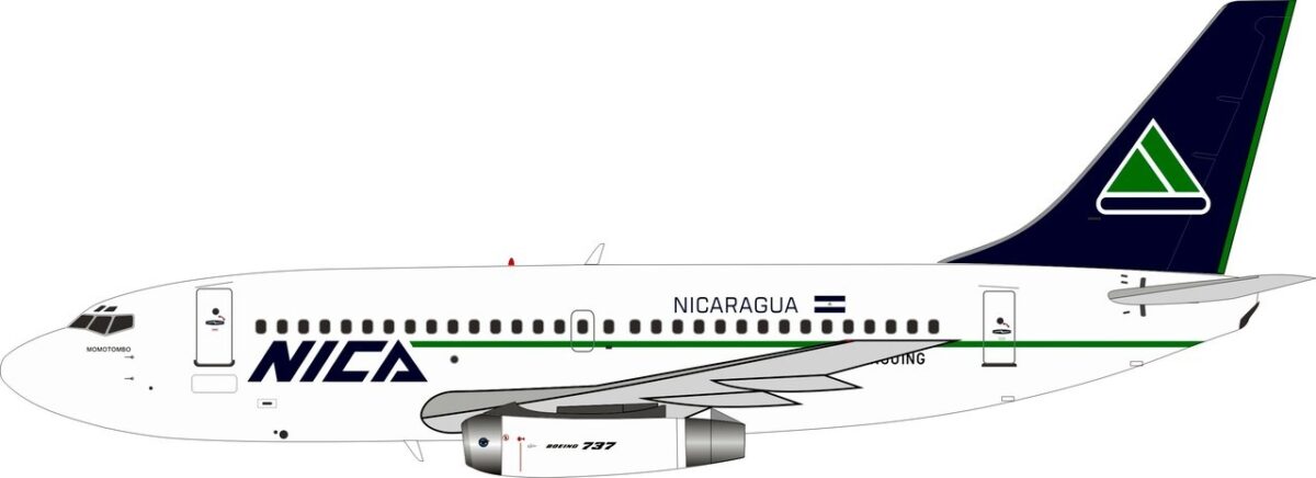 Boeing 737-200 Nica Nicaragua N501NG With Stand