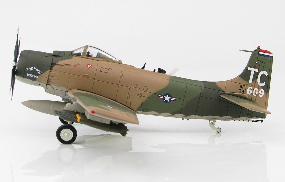 Douglas A-1H Skyraider, USAF, "The Good Buddha" SN#34609, 1st SOS, 56th SOW, Nakhon Phanom 1968