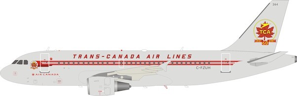 Airbus A319 Trans-Canada Air Lines TCA C-FZUH With Stand