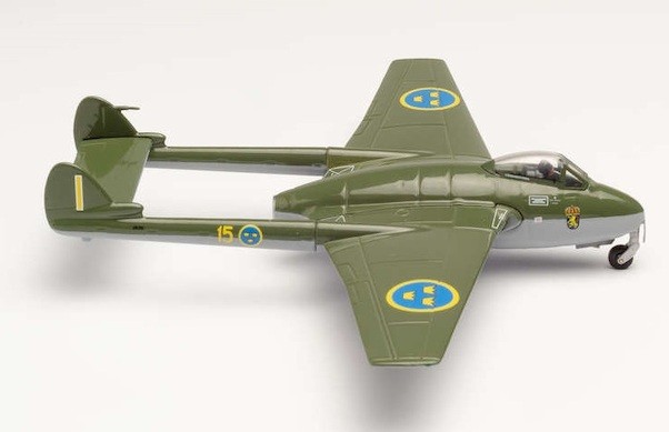 De Havilland Vampire J 28B R. Swedish AF F15 Hälsinge AF Wings