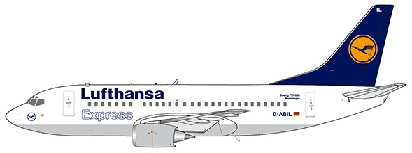 Boeing 737-500 Lufthansa Express D-ABIL With Antenna
