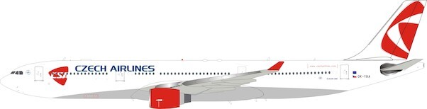 Airbus A330-300 CSA Czech Airlines OK-YBA With Stand