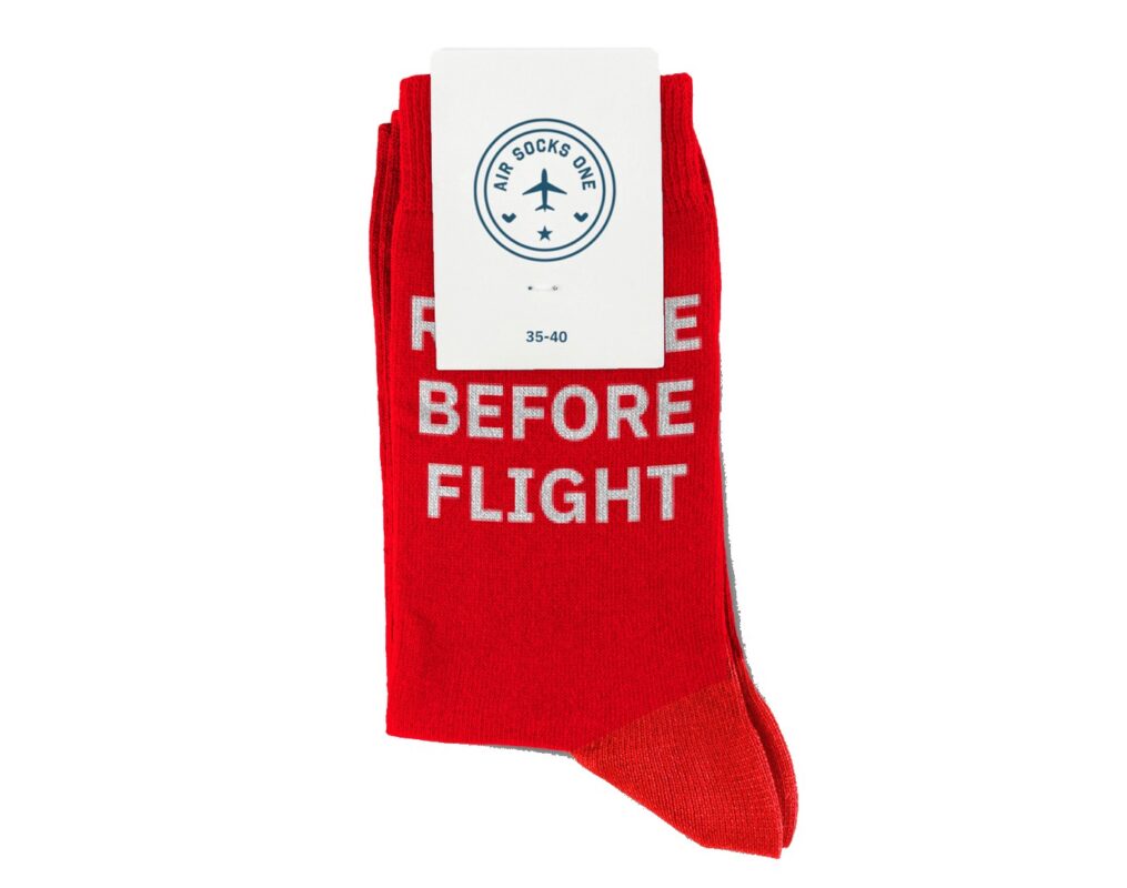 Meias Remove before flight