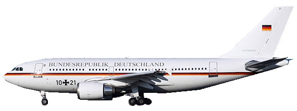 Airbus A310-300 German Air Force 10+21 With Stand