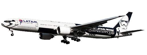 Boeing 777-300ER LATAM "Galaxy's Edge" PT-MUA With Stand