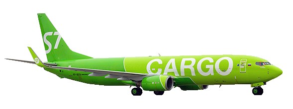 Boeing 737-800BCF S7 Cargo "Flap Down" VP-BEN With Stand