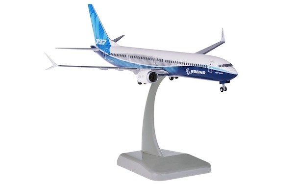 Boeing 737 MAX 10 Boeing House colors N8703J with stand and gears