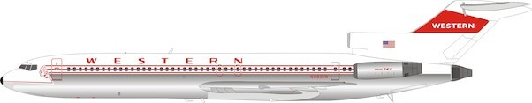 Boeing 727-200 Western Airlines N2801W Polished