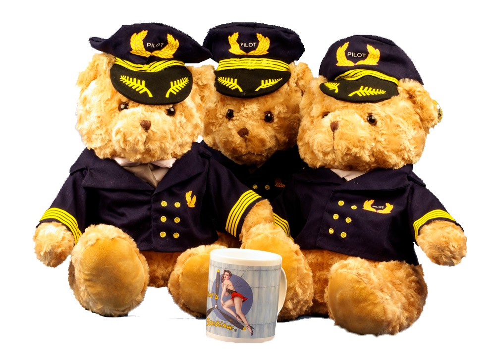 Urso de Peluche Piloto