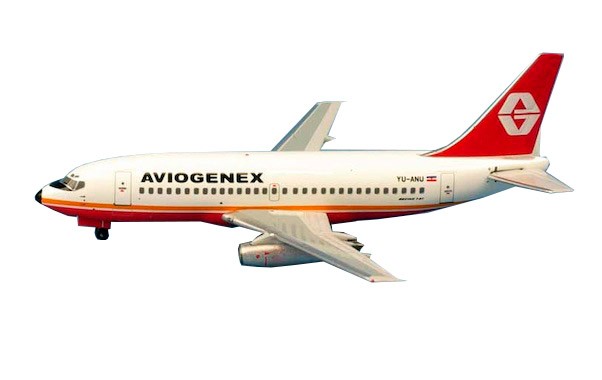 Boeing 737-200 Aviogenex YU-ANU