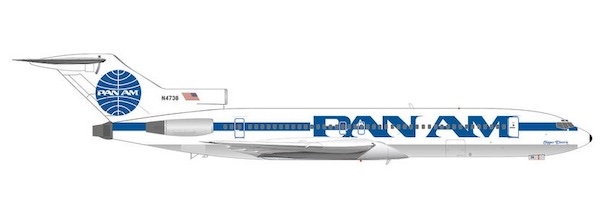 Boeing 727-200 Pan Am Billboard with cheatline test livery N4738