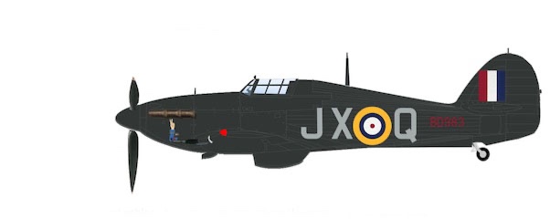 Hawker Hurricane Mk.IIc RAF BD983, S/L James MacLachlan, No.1 Sqn., Northold from November 1941 to June 1942