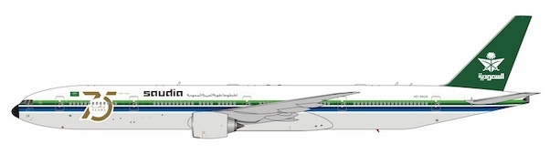 Boeing 777-300ER Saudi Arabian Airlines Retro Livery 75 years HZ-AK28