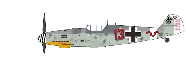 Messerschmitt Bf109G-6 Luftwaffe "Heinrich Bartels" Red 13, W.Nr. 27169, 11./JG 27, Greece, Nov 1943