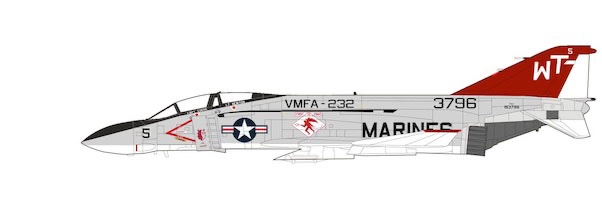 McDonnell Douglas F-4E Phantom II US Marines, 153833, VMFA-232 "Red Devils", US Marines, Japan 1977