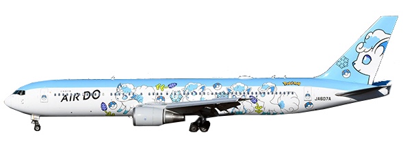 Boeing 767-300ER Air Do "Vulpix Jet Hokkaido" JA607A