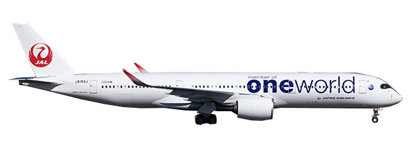 Airbus A350-900 JAL Japan Airlines "OneWorld Livery" JA15XJ Flap Down