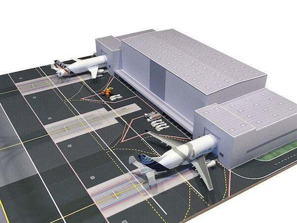 Airport Accessories Beluga Unloading Center / Laser cut