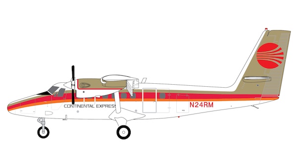 De Havilland DHC-6-300 Twin Otter Continental Express / ExpressJet Airlines N24RM