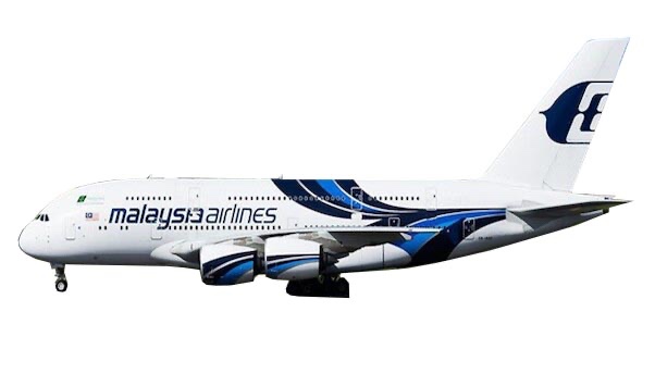 Airbus A380-841 Malaysia Airlines Airbus 9M-MNE detachable magnetic undercarriage