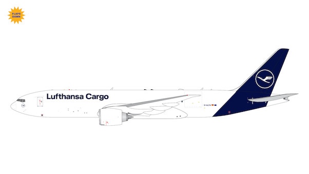 Boeing 777-200LRF Lufthansa Cargo D-ALFA flaps down
