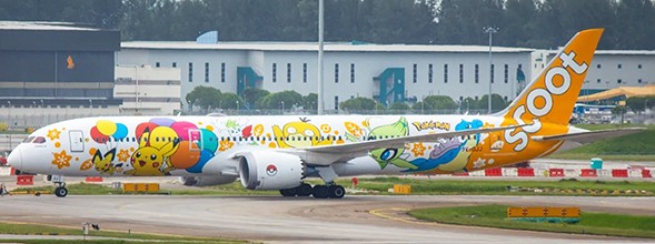 Boeing 787-9 Dreamliner Scoot "Pokemon Livery" 9V-OJJ