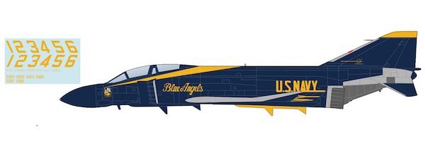 McDonnell Douglas F-4J Phantom II US Blue Angels, 1969 (with decal for No.1 to No.6 airplanes)