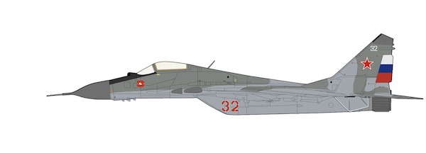 MIG29A Fulcrum Red 32, 906th FR, USSAR Force, 1997