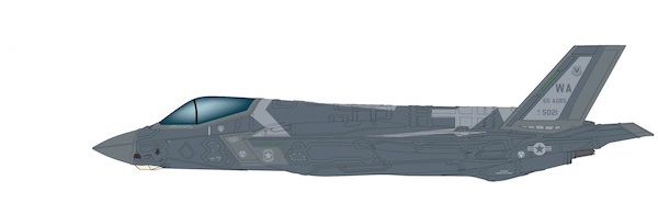 F35A Lightning II JSF USAF "Aggressor" 11-5021, 65th AGRS, Nellis AFB, June 2022