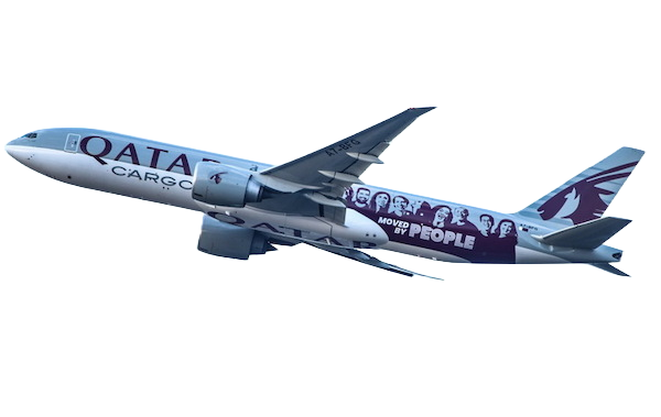 Boeing 777-200 Qatar Cargo 'Moved by people' A7-BFG