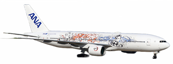 Boeing 777-200ER All Nippon Airways "Demon Slayer: Kimetsu no Yaiba Livery" Flap Down JA745A