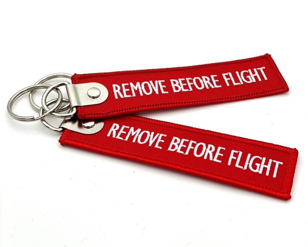 Porta Chaves - Key ring - Remove Before Flight both sides