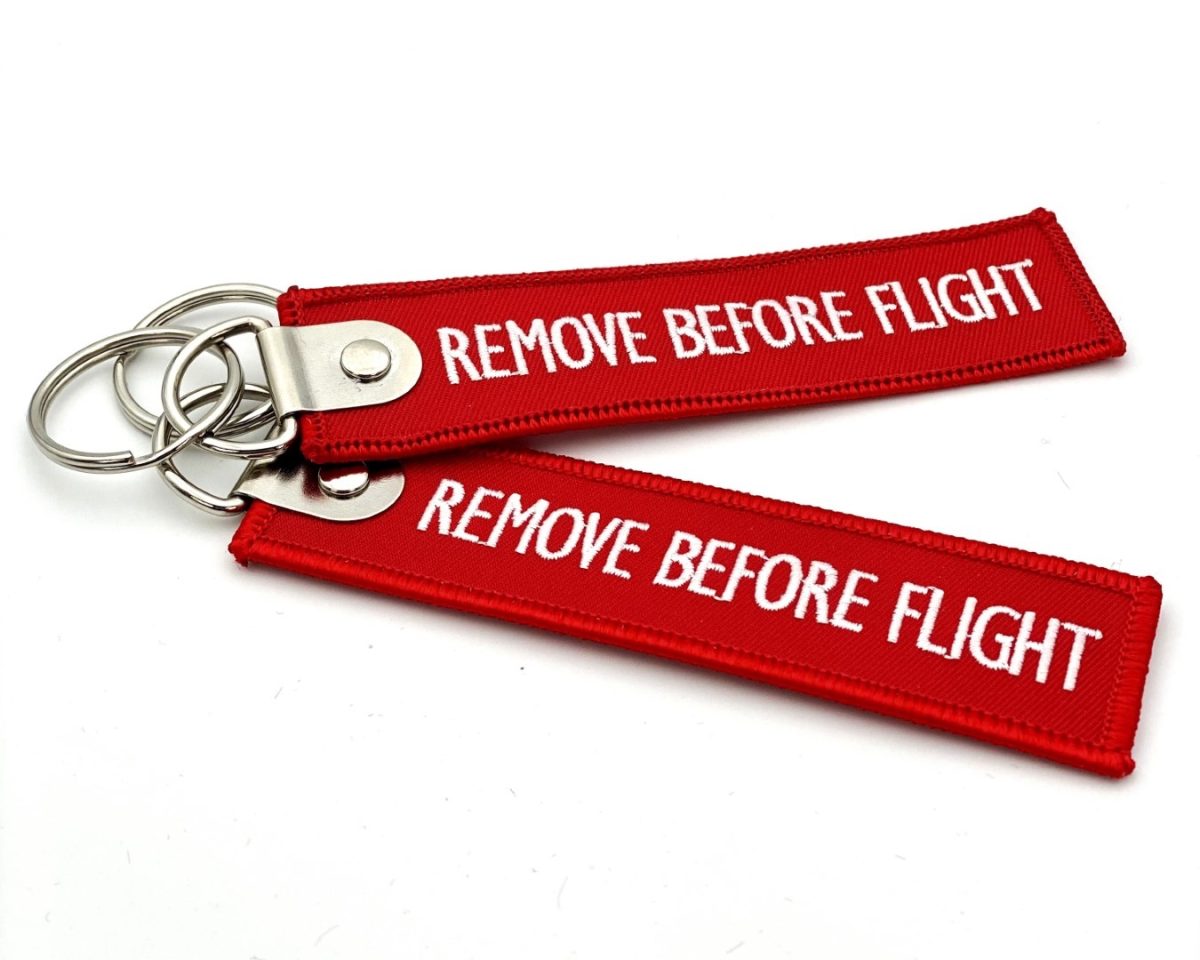 Porta Chaves - Key ring - Remove Before Flight both sides