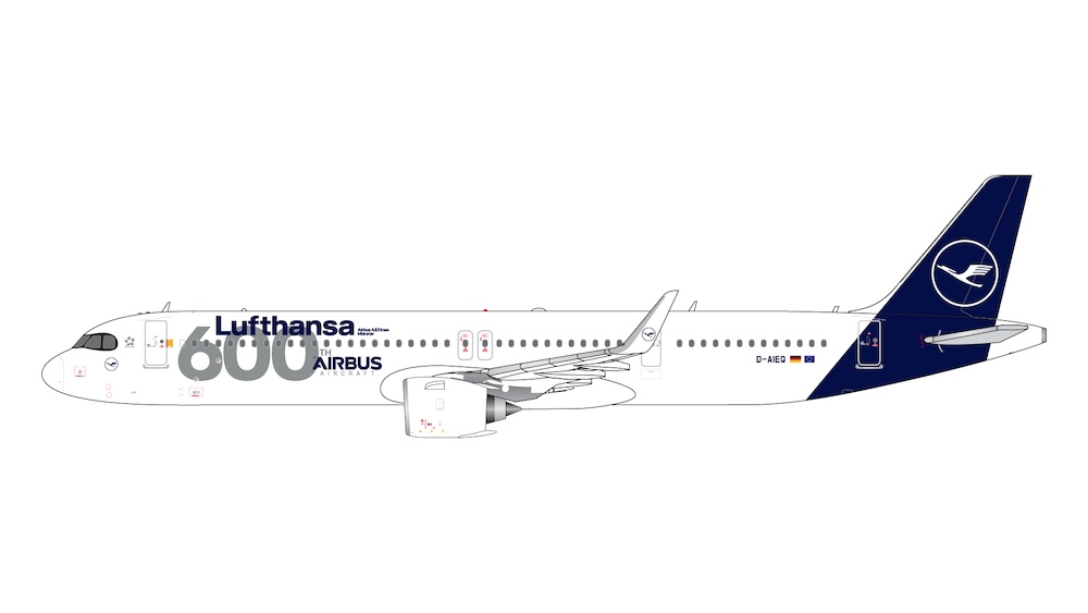 Airbus A321neo Lufthansa "600th Airbus Aircraft" D-AIEQ