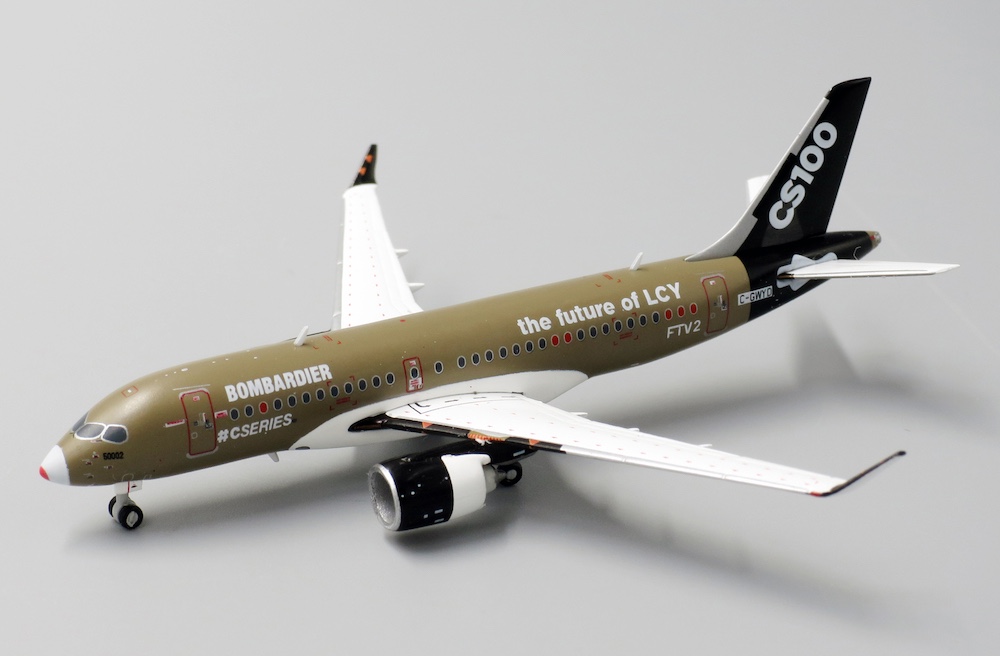 Bombardier CS100 House colors "the future of LCY" C-GWYD
