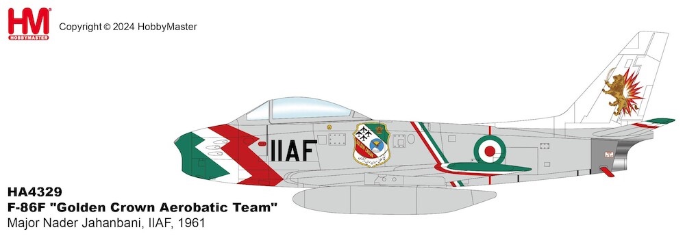 North American F-86F Sabre "Golden Crown Aerobatic Team" Major Nader Jahanbani, IIAF, 1961